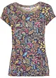Katoenen shirt met print, korte mouw, bonprix