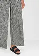 Jersey palazzo broek met comfortband, gedessineerd, bonprix