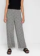 Jersey palazzo broek met comfortband, gedessineerd, bonprix