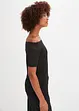 Carmen-shirt met kant en structuur, BODYFLIRT boutique