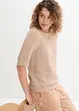 Gebreid shirt, halflange mouw, bonprix