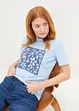 T-shirt met bloemenprint, bonprix
