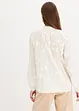 Blouse met bloemenapplicatie, bonprix