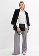Mousselline blouse met hartjes, bonprix