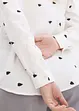 Mousselline blouse met hartjes, bonprix