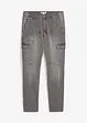 Regular fit cargo stretch jeans, straight, bonprix