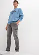 Regular fit cargo stretch jeans, straight, bonprix