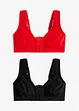 T-shirt bh zonder beugels (set van 2), bonprix