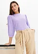 Geribd shirt met ballonmouwen, bonprix