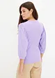 Geribd shirt met ballonmouwen, bonprix