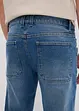 Loose fit stretch jeans van stevig denim, tapered, bonprix
