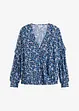 Gedessineerde blouse met volants, bonprix