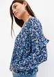 Gedessineerde blouse met volants, bonprix