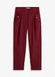 Lichte twill broek in paperbag stijl, bonprix
