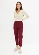 Lichte twill broek in paperbag stijl, bonprix