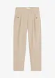 Lichte twill broek in paperbag stijl, bonprix