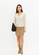 Geribd shirt met V-hals, bonprix
