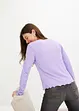 Geribd shirt met V-hals, bonprix