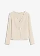Geribd shirt met V-hals, bonprix