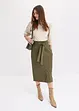 Jersey rok met geweven details, bonprix
