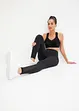 Comfort sportlegging met mesh en telefoonzak, bonprix