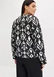 Gewatteerde jas met print, bonprix