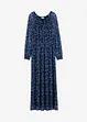 Gebloemde maxi jurk van mesh, bonprix