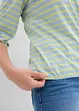 Gestreept shirt van biologisch katoen met 3/4 mouwen, bonprix