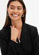 Lange blazer met V-hals, lange mouw, bonprix