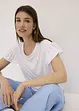 Shirt met volants op de mouwen, bonprix