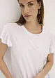 Shirt met volants op de mouwen, bonprix