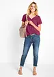Viscose blouse, korte mouw, bonprix