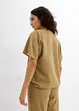 Oversized blouse met elastische zoom, bonprix