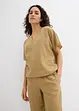 Oversized blouse met elastische zoom, bonprix