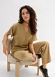 Oversized blouse met elastische zoom, bonprix