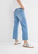 Straight jeans mid waist, low stretch cropped, bonprix