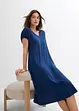 Jersey jurk met V-hals in een viscosemix, bonprix