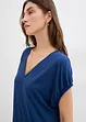 Jersey jurk met V-hals in een viscosemix, bonprix