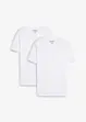 T-shirt ( set van 2) van puur biologisch katoen, slim fit, bonprix