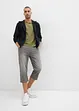 3/4 slip-on jeans, straight, licht denim ( set van 2), bonprix