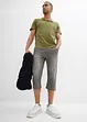 3/4 slip-on jeans, straight, licht denim ( set van 2), bonprix
