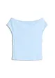 Off-shoulder shirt van puur biologisch katoen, bonprix