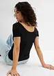 T-shirt met diepe halslijn achter, bonprix
