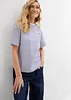 Gestreept T-shirt met borduursel, bonprix