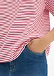 Gestreept T-shirt met borduursel, bonprix