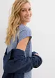 Jersey jurk met koorddetail, bonprix
