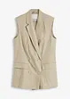 Linnen blazer zonder mouwen, bonprix