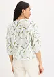 Gedessineerde blouse met volants, bonprix