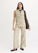 Linnen blazer zonder mouwen, bonprix