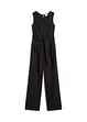 Jumpsuit in een jersey-linnenmix, bonprix
